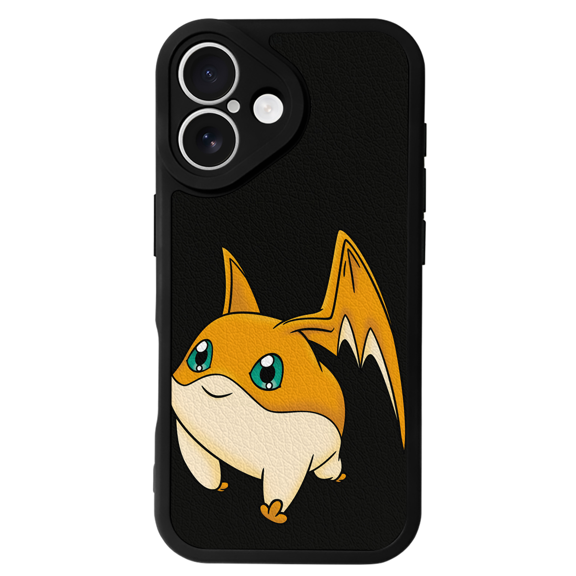 （画像用） Digimon デジタルモンスター/デジモン 【iPhone 16シリーズ対応】シリコンスマホケース（レザー調） 材質：シリコン